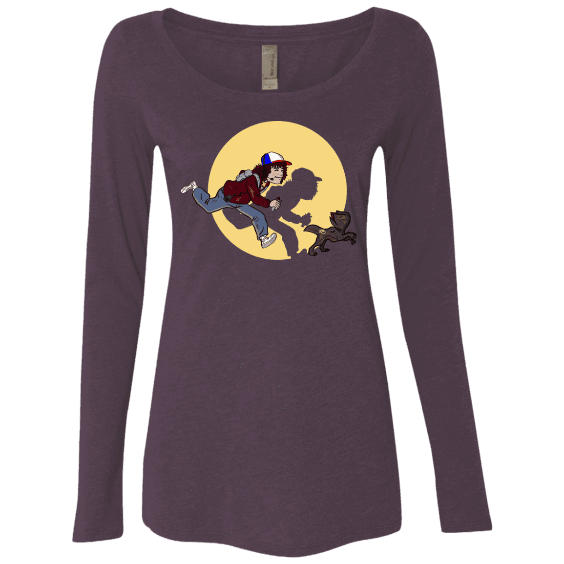 T-Shirts Vintage Purple / S The Adventures of Dustin Women's Triblend Long Sleeve Shirt