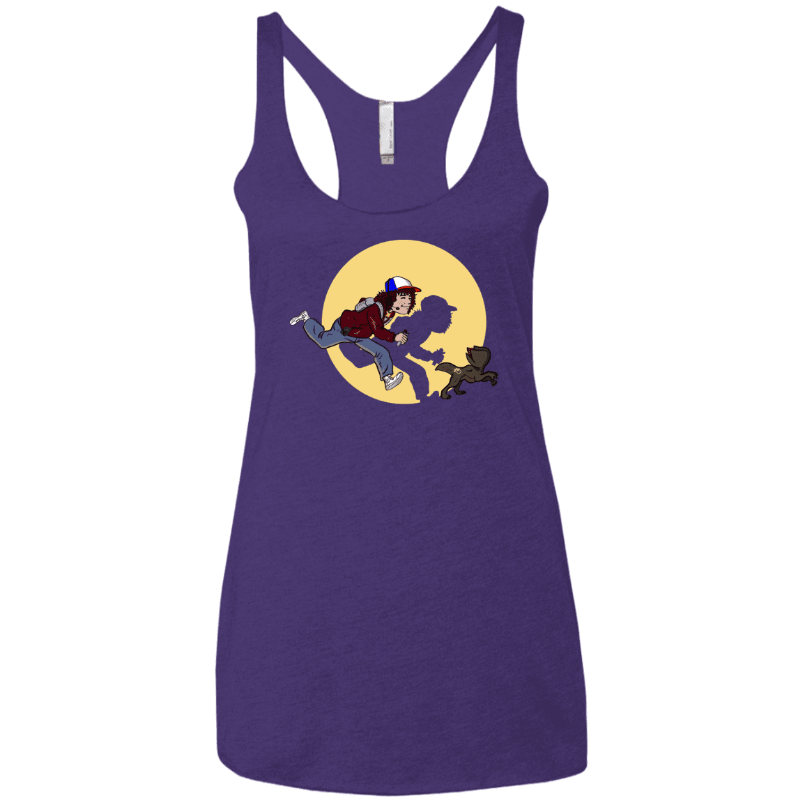T-Shirts Purple Rush / X-Small The Adventures of Dustin Women's Triblend Racerback Tank