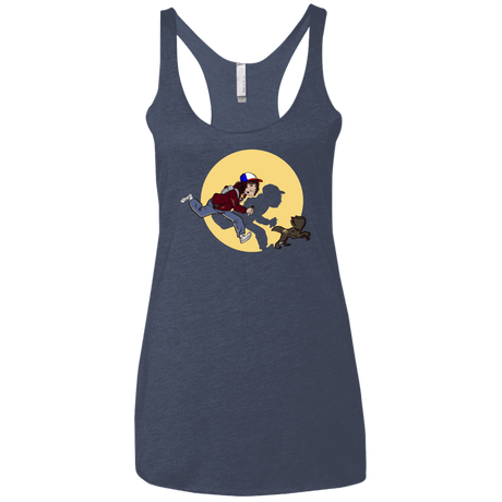 T-Shirts Vintage Navy / X-Small The Adventures of Dustin Women's Triblend Racerback Tank