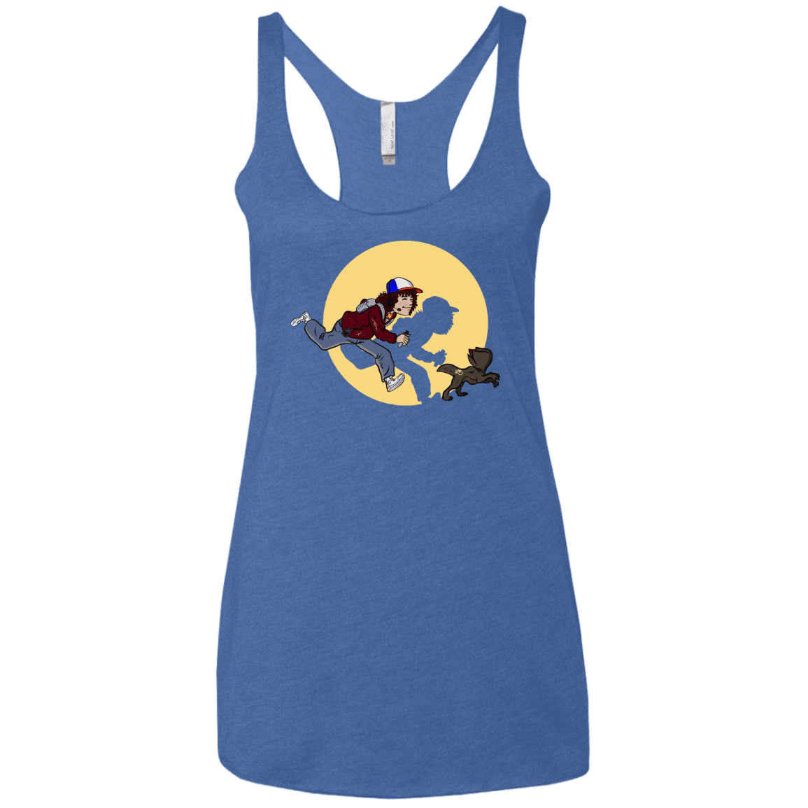 T-Shirts Vintage Royal / X-Small The Adventures of Dustin Women's Triblend Racerback Tank