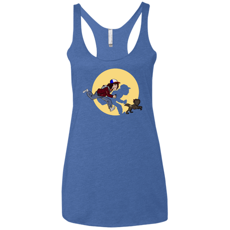 T-Shirts Vintage Royal / X-Small The Adventures of Dustin Women's Triblend Racerback Tank