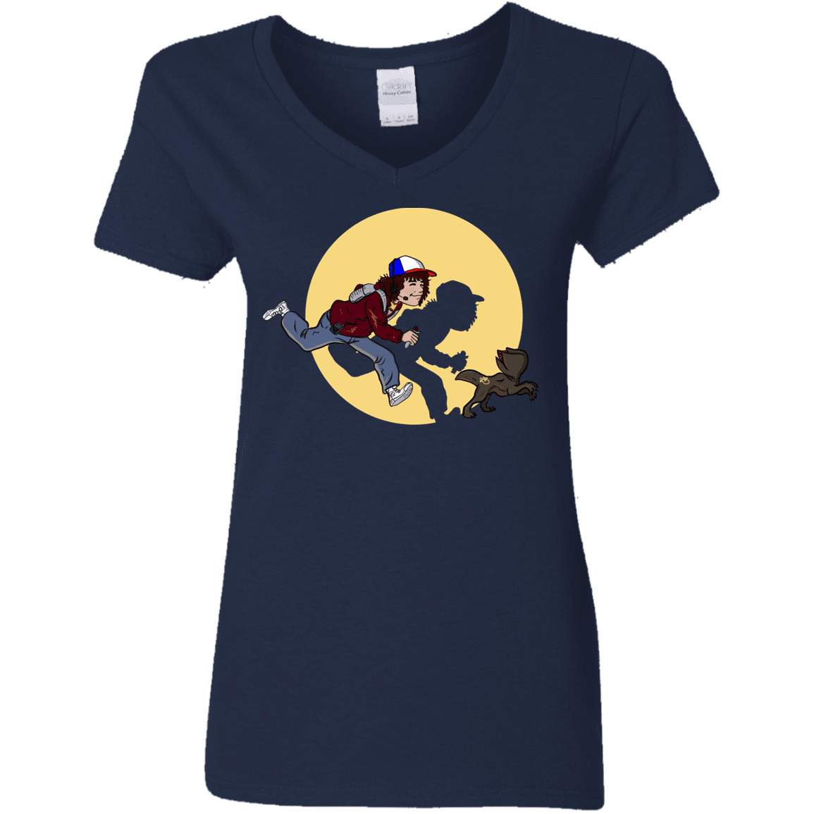 T-Shirts Navy / S The Adventures of Dustin Women's V-Neck T-Shirt