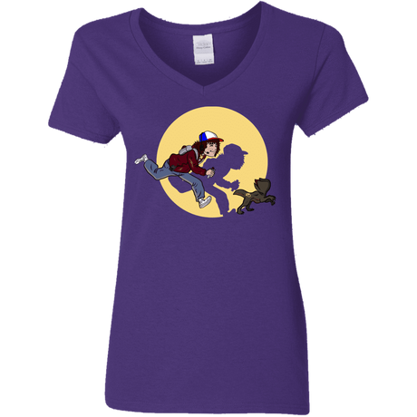 T-Shirts Purple / S The Adventures of Dustin Women's V-Neck T-Shirt