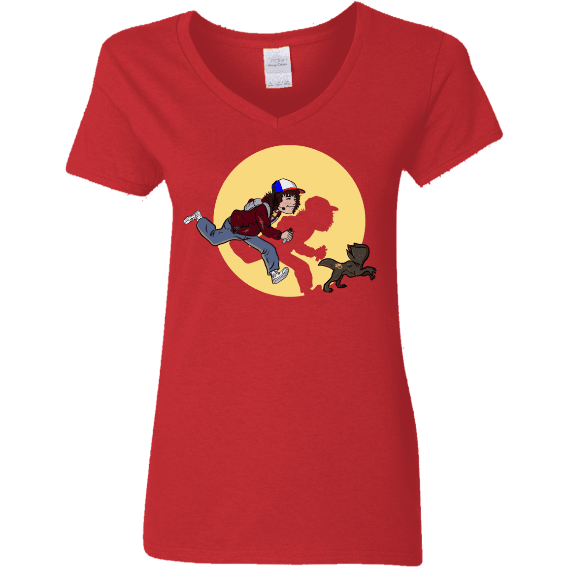 T-Shirts Red / S The Adventures of Dustin Women's V-Neck T-Shirt