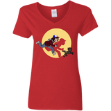 T-Shirts Red / S The Adventures of Dustin Women's V-Neck T-Shirt