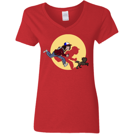 T-Shirts Red / S The Adventures of Dustin Women's V-Neck T-Shirt