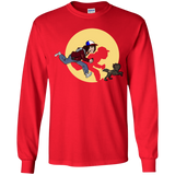 T-Shirts Red / YS The Adventures of Dustin Youth Long Sleeve T-Shirt
