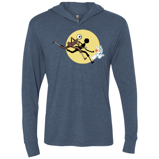 T-Shirts Indigo / X-Small The Adventures of Jack Triblend Long Sleeve Hoodie Tee