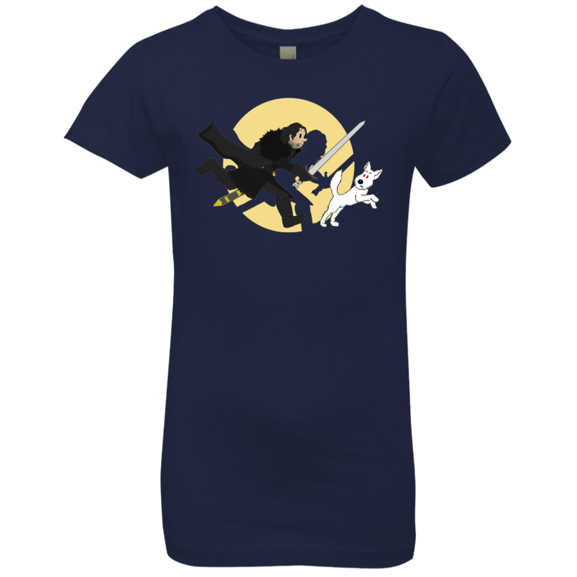 T-Shirts Midnight Navy / YXS The Adventures of Jon Snow Girls Premium T-Shirt