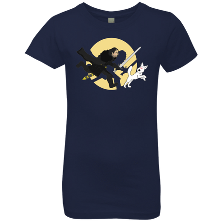 T-Shirts Midnight Navy / YXS The Adventures of Jon Snow Girls Premium T-Shirt