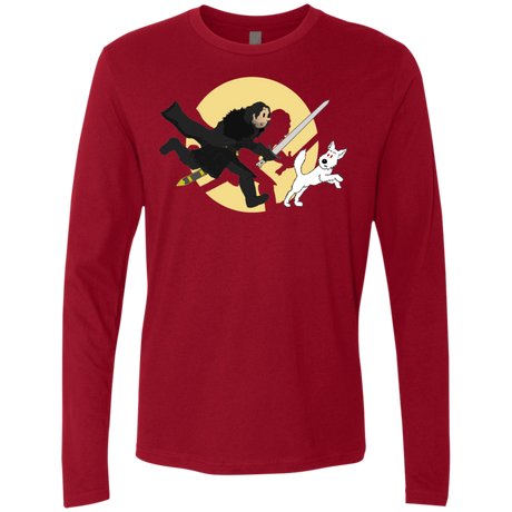 T-Shirts Cardinal / S The Adventures of Jon Snow Men's Premium Long Sleeve