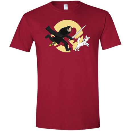 T-Shirts Cardinal Red / S The Adventures of Jon Snow Men's Semi-Fitted Softstyle