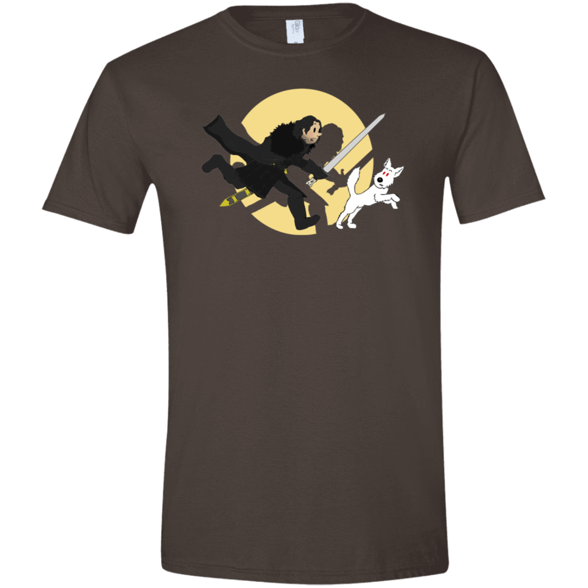 T-Shirts Dark Chocolate / S The Adventures of Jon Snow Men's Semi-Fitted Softstyle