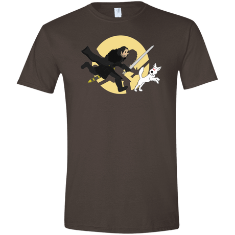 T-Shirts Dark Chocolate / S The Adventures of Jon Snow Men's Semi-Fitted Softstyle
