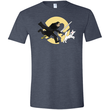 T-Shirts Heather Navy / S The Adventures of Jon Snow Men's Semi-Fitted Softstyle