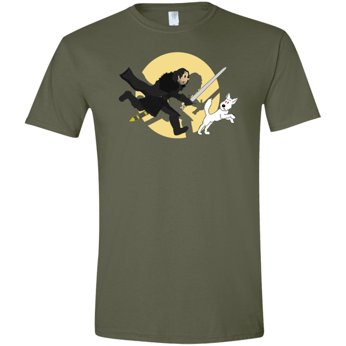 T-Shirts Military Green / S The Adventures of Jon Snow Men's Semi-Fitted Softstyle