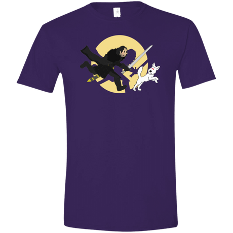 T-Shirts Purple / S The Adventures of Jon Snow Men's Semi-Fitted Softstyle