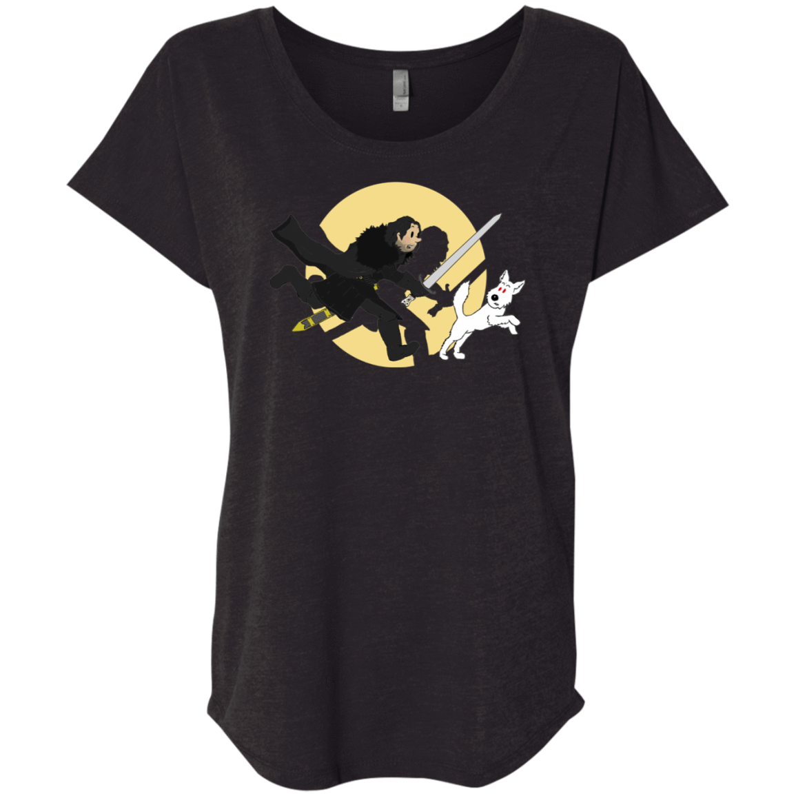 T-Shirts Vintage Black / X-Small The Adventures of Jon Snow Triblend Dolman Sleeve