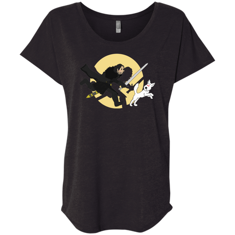 T-Shirts Vintage Black / X-Small The Adventures of Jon Snow Triblend Dolman Sleeve