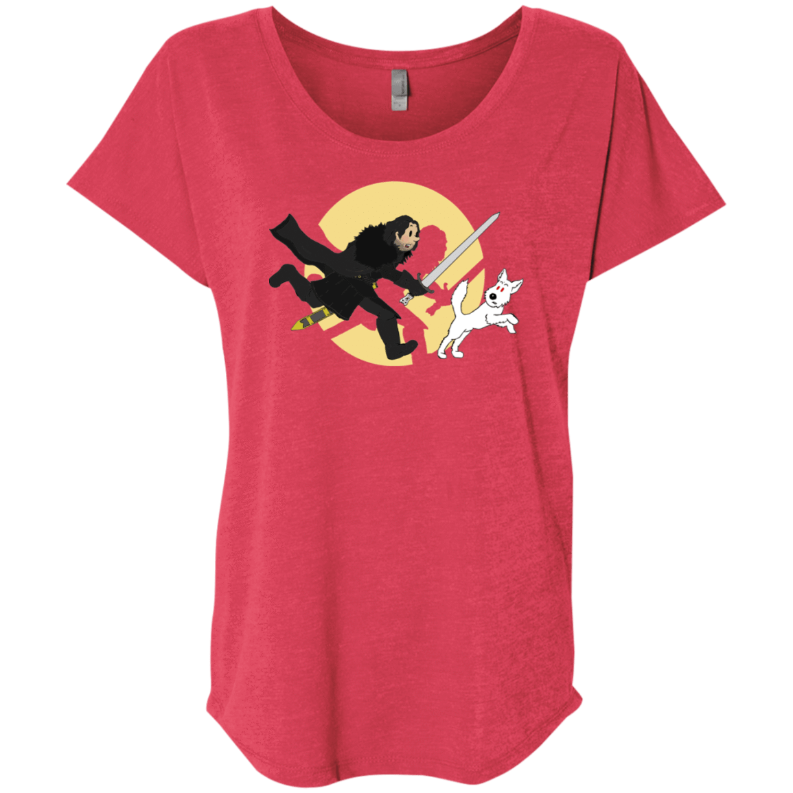 T-Shirts Vintage Red / X-Small The Adventures of Jon Snow Triblend Dolman Sleeve