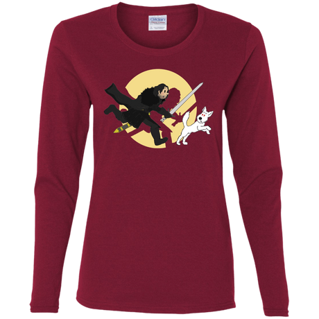 T-Shirts Cardinal / S The Adventures of Jon Snow Women's Long Sleeve T-Shirt