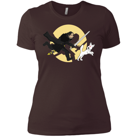 T-Shirts Dark Chocolate / X-Small The Adventures of Jon Snow Women's Premium T-Shirt