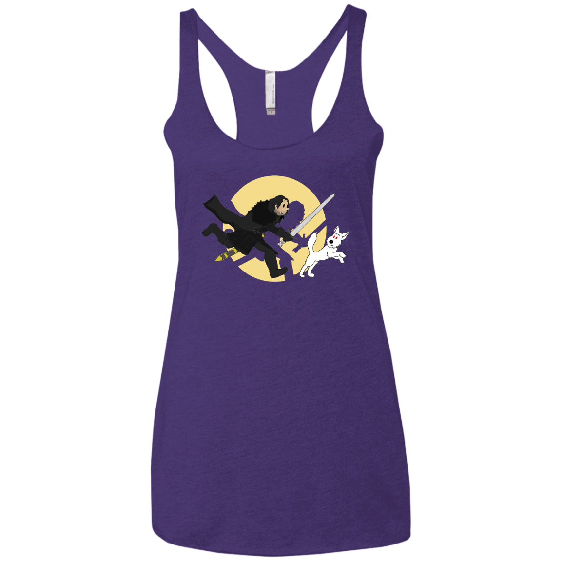 T-Shirts Purple Rush / X-Small The Adventures of Jon Snow Women's Triblend Racerback Tank