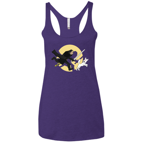 T-Shirts Purple Rush / X-Small The Adventures of Jon Snow Women's Triblend Racerback Tank