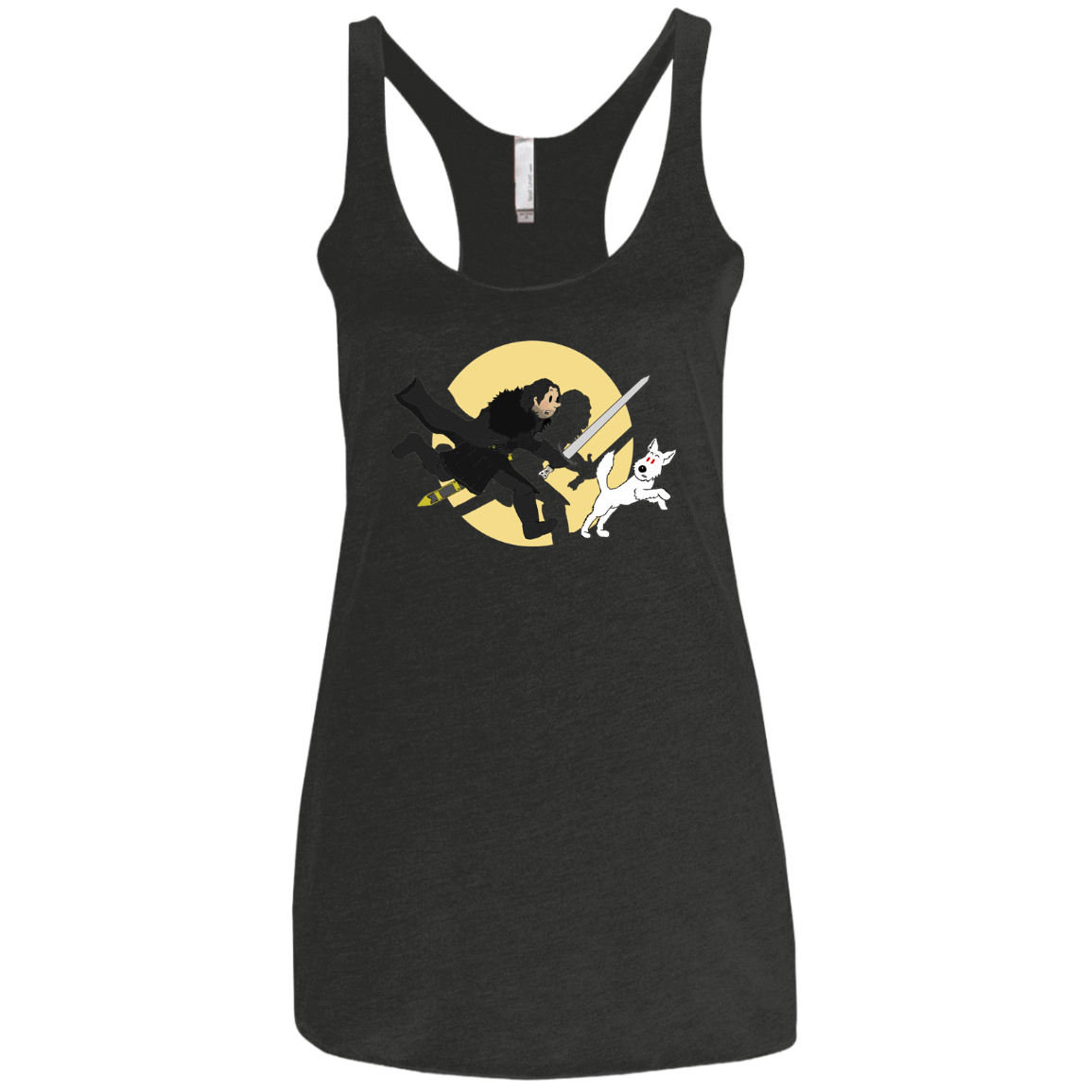 T-Shirts Vintage Black / X-Small The Adventures of Jon Snow Women's Triblend Racerback Tank