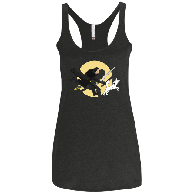T-Shirts Vintage Black / X-Small The Adventures of Jon Snow Women's Triblend Racerback Tank