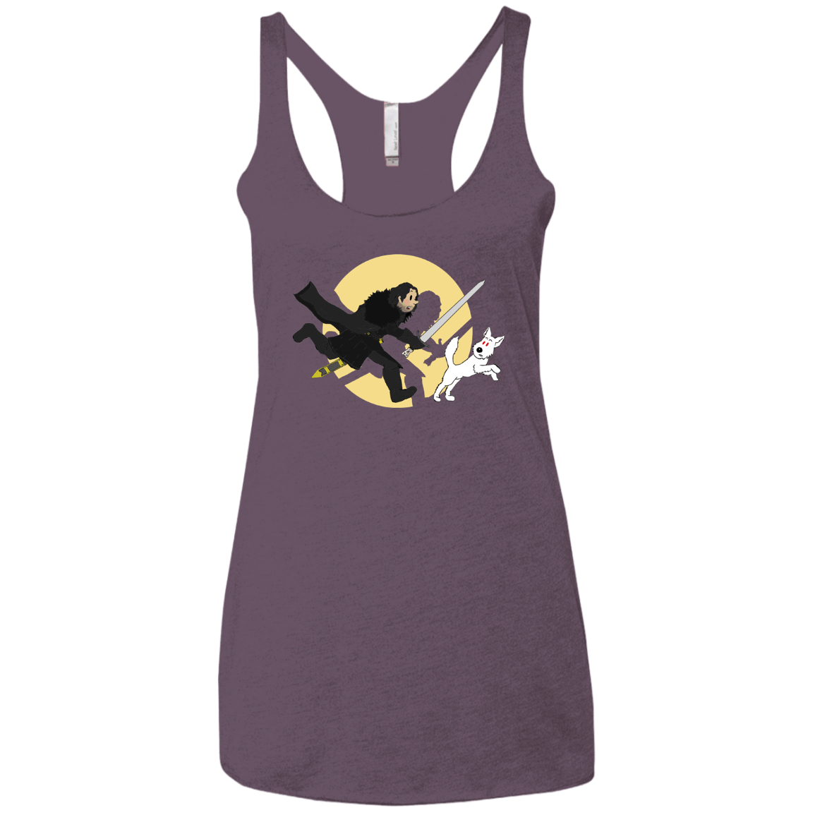 T-Shirts Vintage Purple / X-Small The Adventures of Jon Snow Women's Triblend Racerback Tank