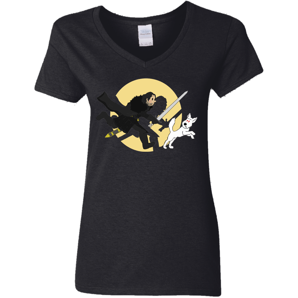 T-Shirts Black / S The Adventures of Jon Snow Women's V-Neck T-Shirt