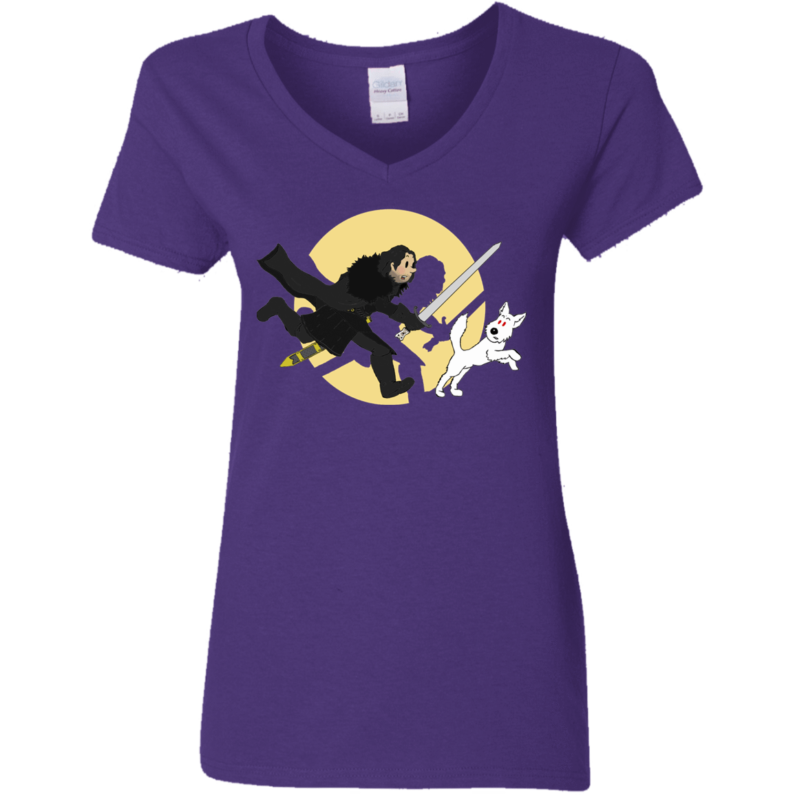 T-Shirts Purple / S The Adventures of Jon Snow Women's V-Neck T-Shirt