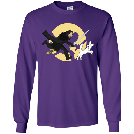 T-Shirts Purple / YS The Adventures of Jon Snow Youth Long Sleeve T-Shirt