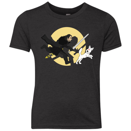 T-Shirts Vintage Black / YXS The Adventures of Jon Snow Youth Triblend T-Shirt