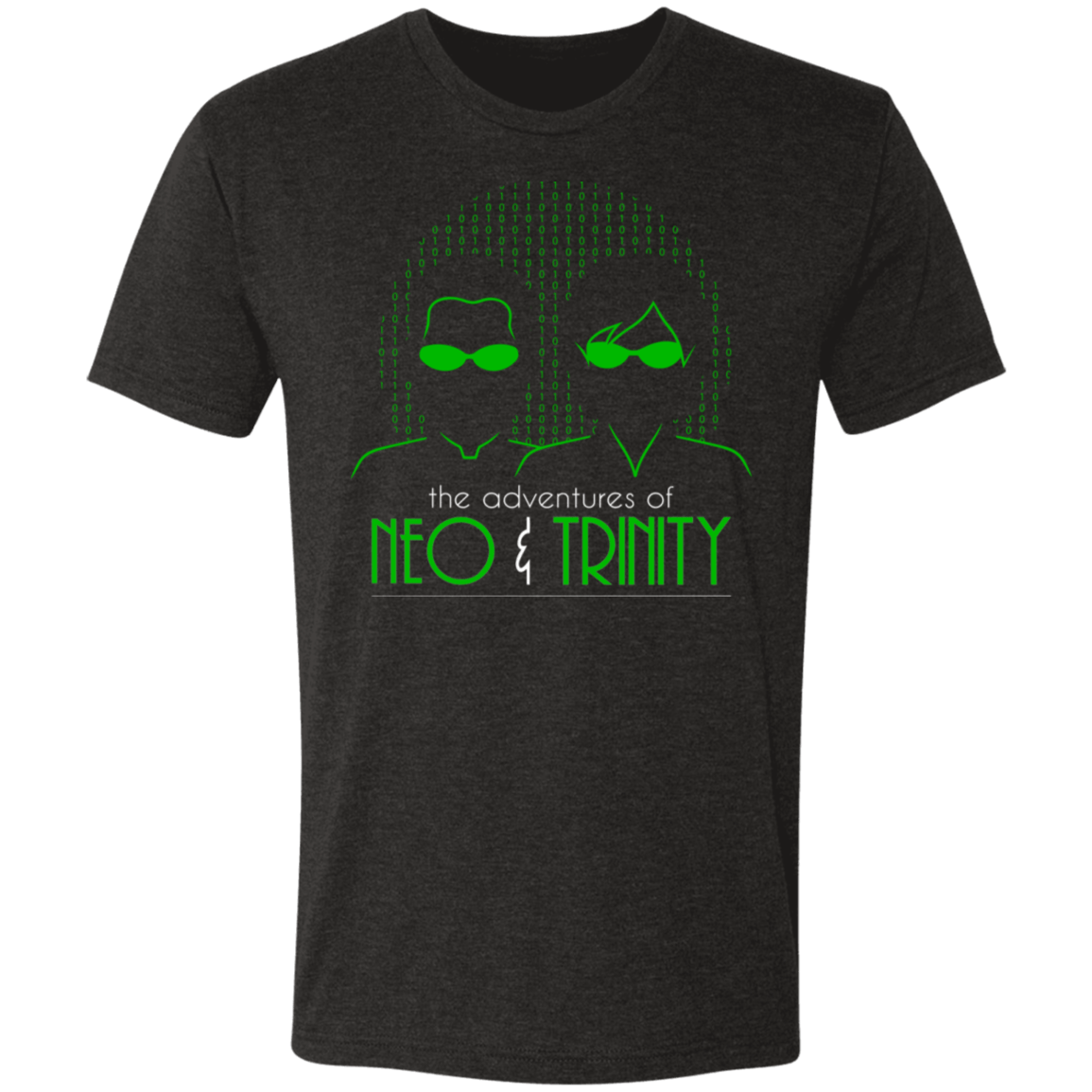 T-Shirts Vintage Black / S The Adventures Of Neo And Trinity Men's Triblend T-Shirt