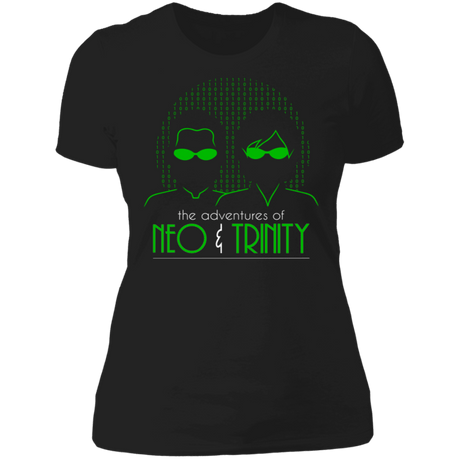 T-Shirts Black / X-Small The Adventures Of Neo And Trinity Women's Premium T-Shirt