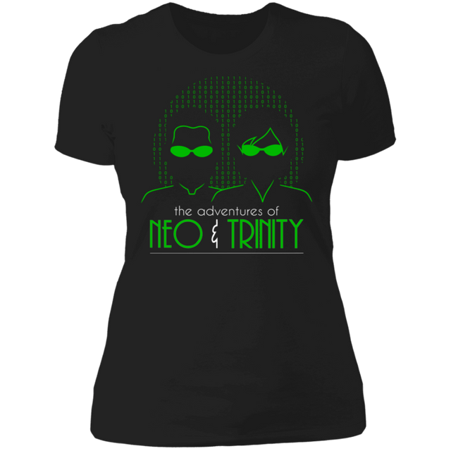 T-Shirts Black / X-Small The Adventures Of Neo And Trinity Women's Premium T-Shirt