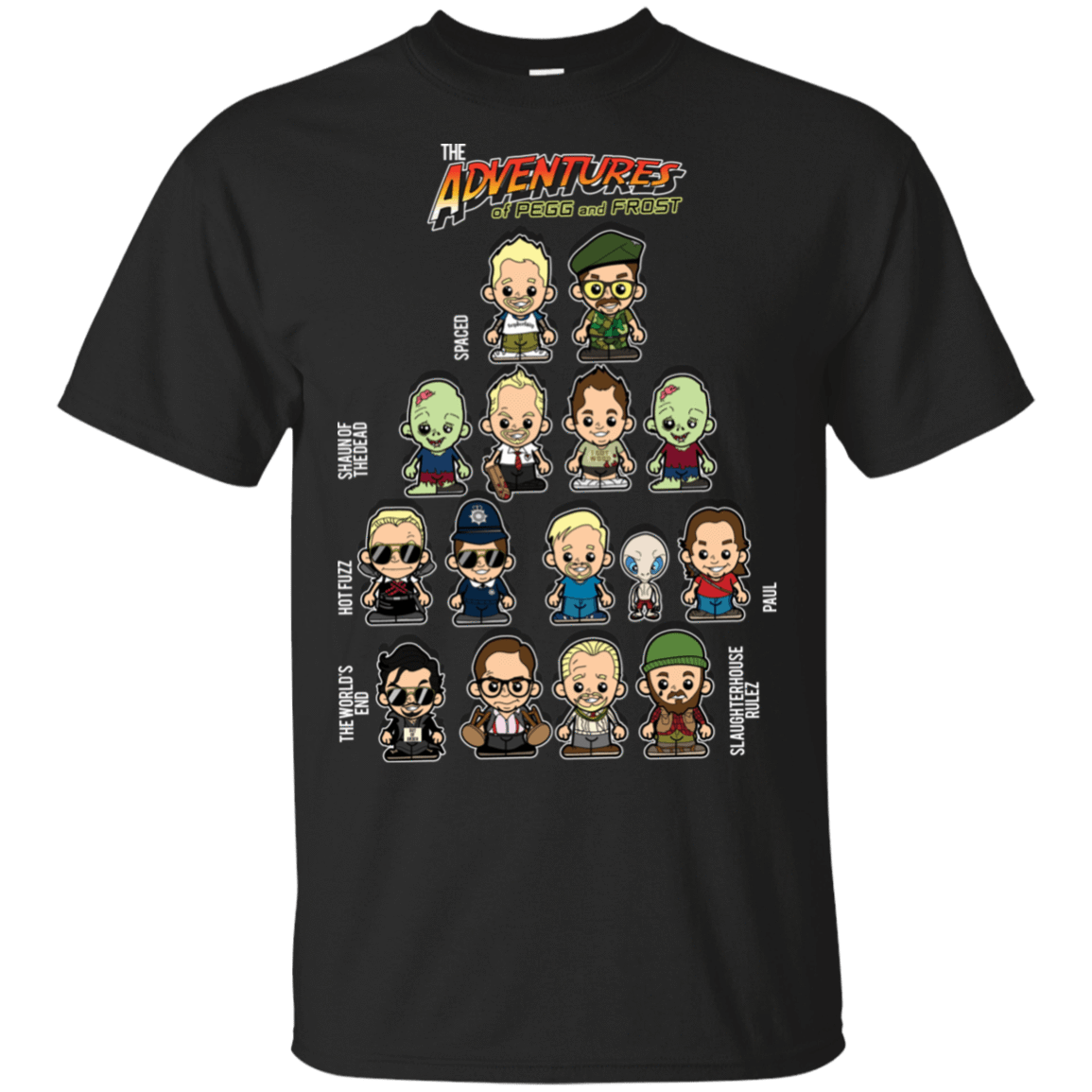 T-Shirts Black / S The Adventures of Pegg and Frost T-Shirt
