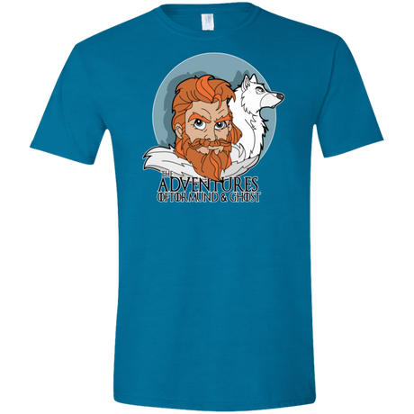 T-Shirts Antique Sapphire / S The Adventures of Tormund and Ghost Men's Semi-Fitted Softstyle