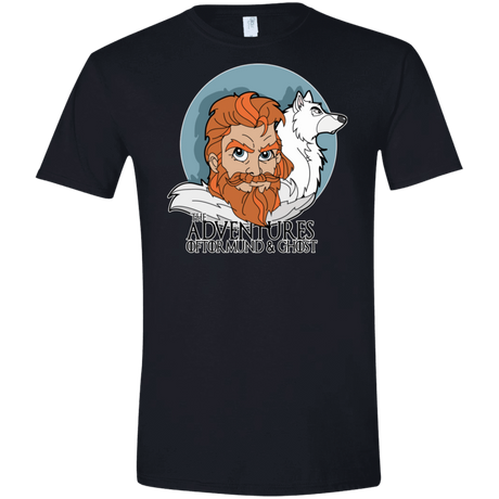 T-Shirts Black / X-Small The Adventures of Tormund and Ghost Men's Semi-Fitted Softstyle
