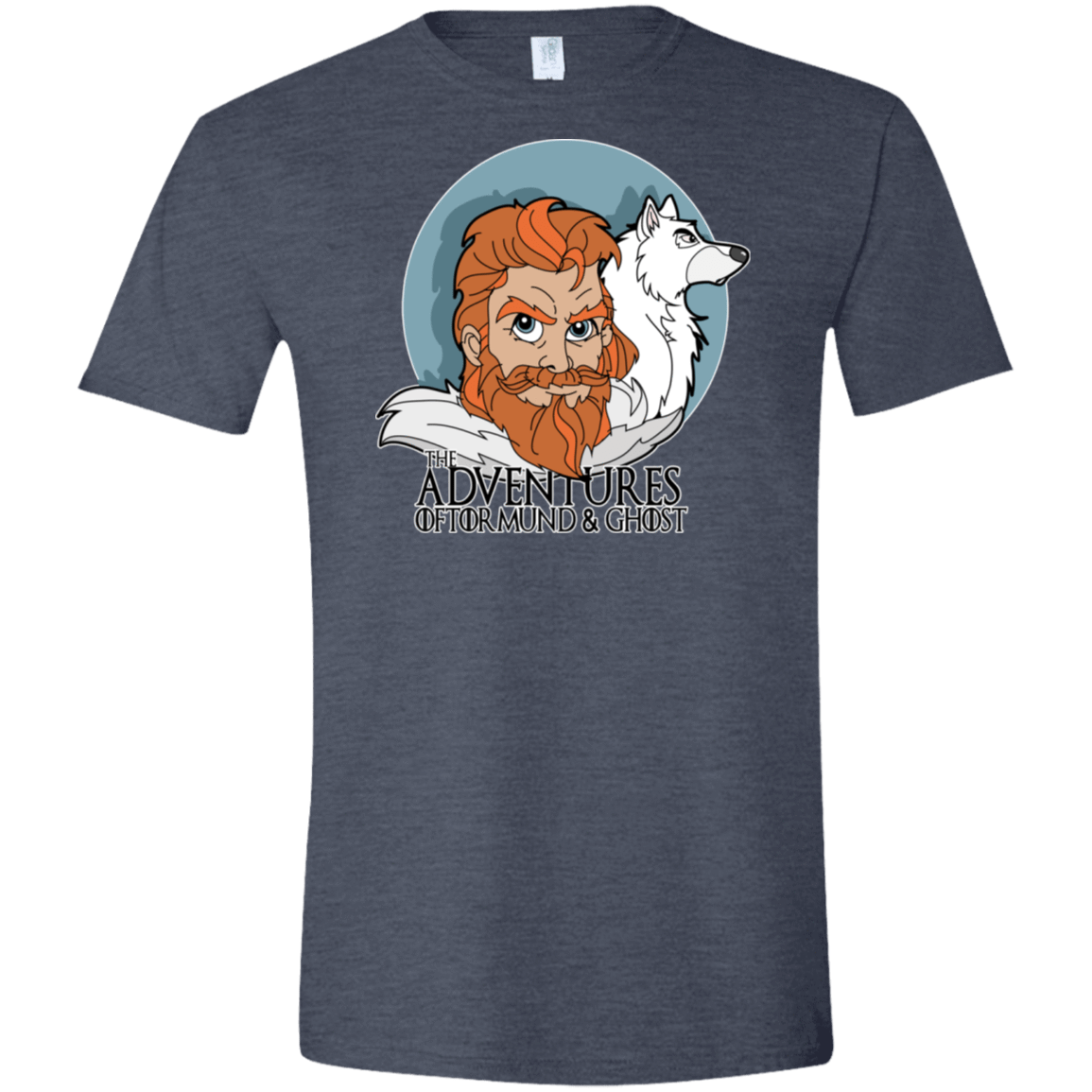 T-Shirts Heather Navy / S The Adventures of Tormund and Ghost Men's Semi-Fitted Softstyle
