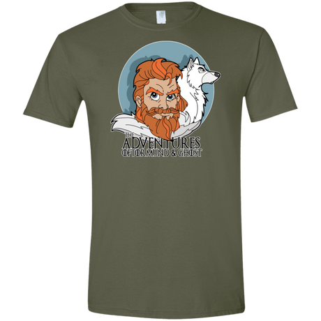 T-Shirts Military Green / S The Adventures of Tormund and Ghost Men's Semi-Fitted Softstyle