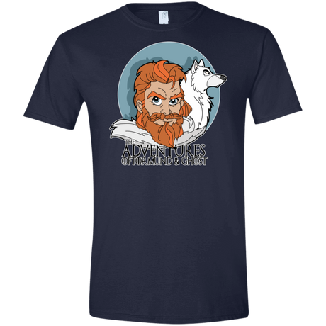 T-Shirts Navy / X-Small The Adventures of Tormund and Ghost Men's Semi-Fitted Softstyle