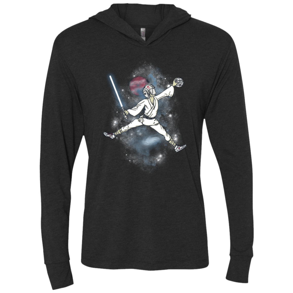 T-Shirts Vintage Black / X-Small The (Air) Force NAVY Triblend Long Sleeve Hoodie Tee