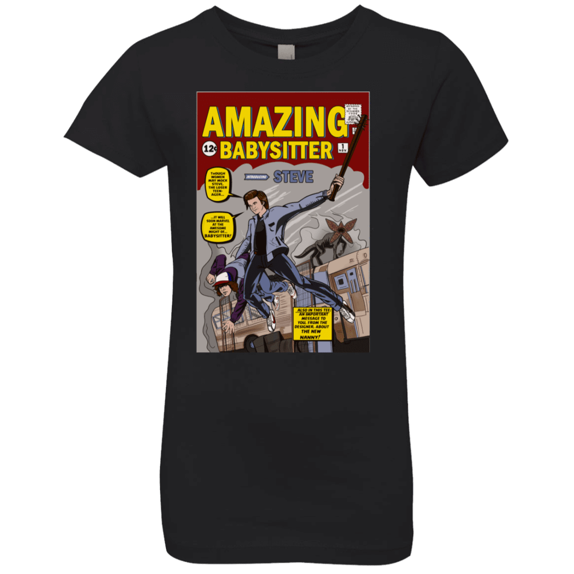 T-Shirts Black / YXS The Amazing Babysitter Girls Premium T-Shirt