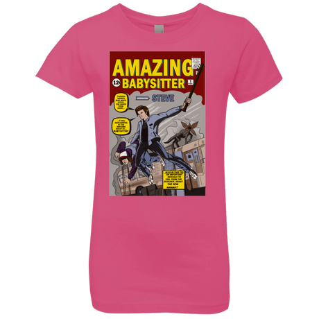 T-Shirts Hot Pink / YXS The Amazing Babysitter Girls Premium T-Shirt