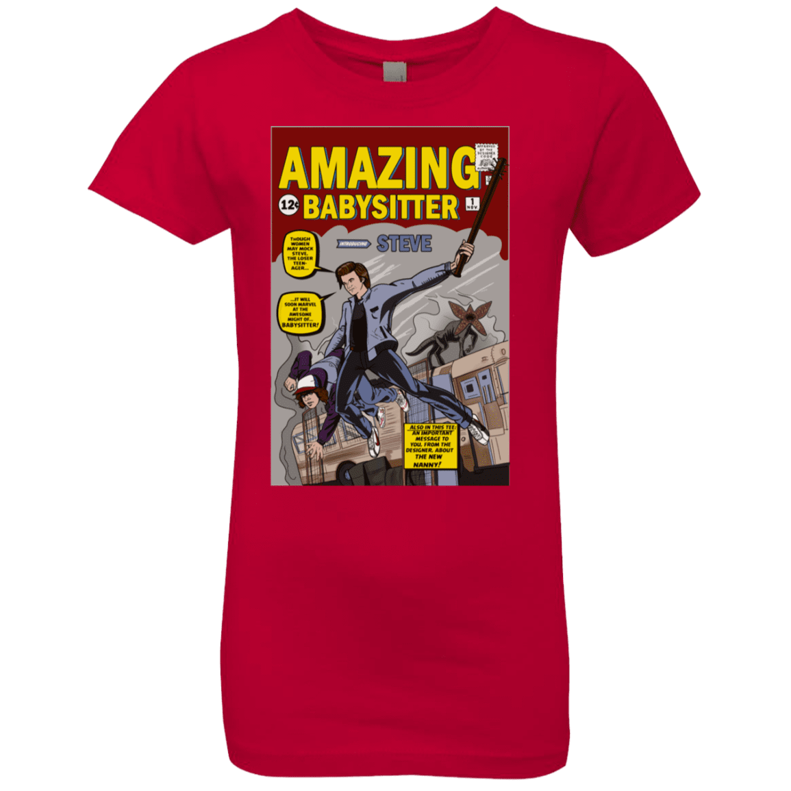 T-Shirts Red / YXS The Amazing Babysitter Girls Premium T-Shirt