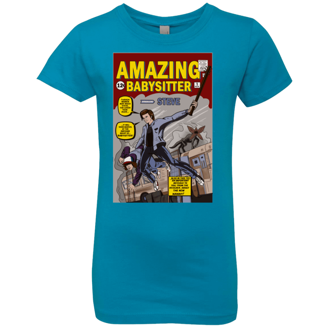 T-Shirts Turquoise / YXS The Amazing Babysitter Girls Premium T-Shirt