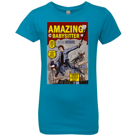 T-Shirts Turquoise / YXS The Amazing Babysitter Girls Premium T-Shirt